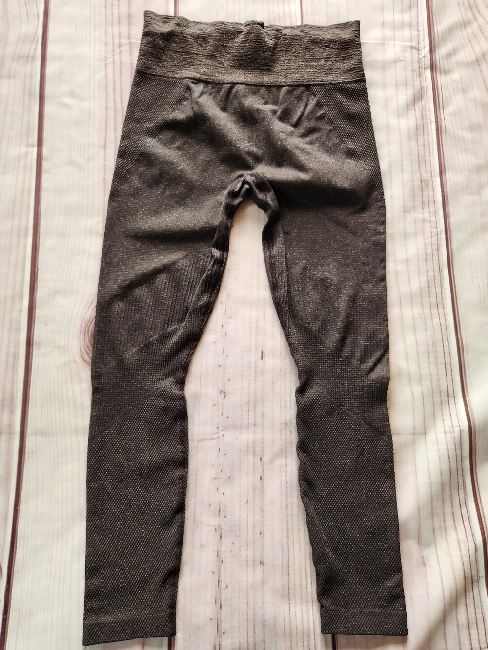 Athleta "Twilight Tight" Metallic Sparkle Brown Bronze Legging | Women's Size L